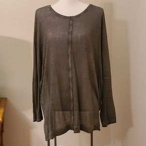 GRIZAS Olato Brown Linen Sweater
